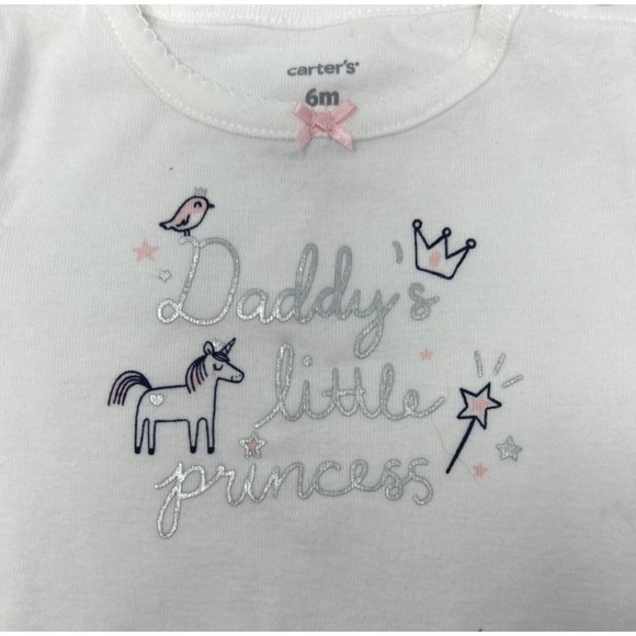 2 Baby Girl Matching Outfits - Orange Leggings, White Long Sleeve Shirt, Black L - Picture 6 of 9